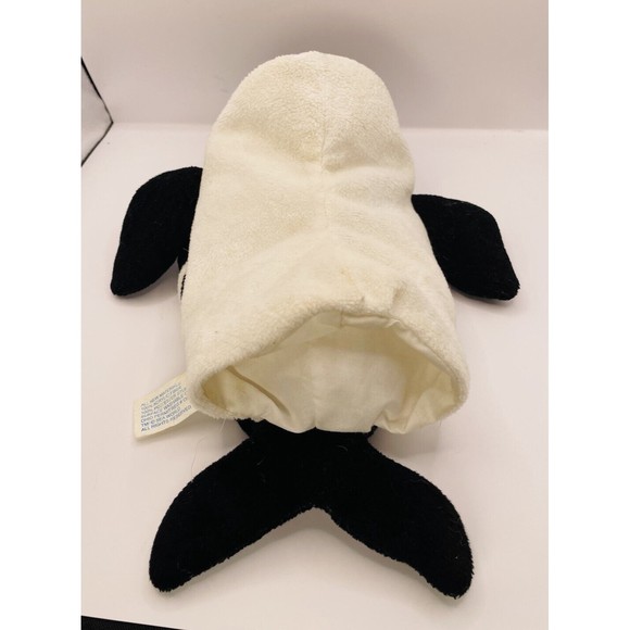 Sea World Vintage 1989 Shamu Orca Killer Whale Plush Hand Puppet P10 - Picture 5 of 5